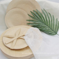 hot sale bamboo biodegradable plates disposable for house party supplies